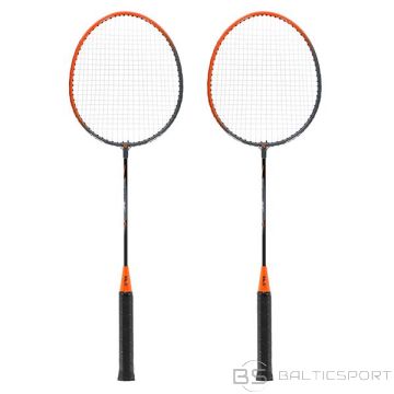 Nils NRZ005 TĒRAUDA / BADMINTONA KOMPLEKTS 2 RAKETES + VĀKS