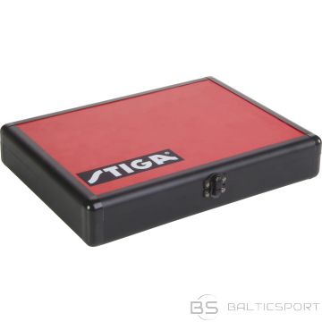 Stiga Alu Batcase ietvars galda tenisa raketei, melns/sarkans