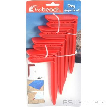 Redcliffs HERRING CLIPS BEACH TOWEL HANDLES BLANKET 4 PCS RED