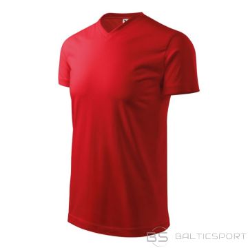 Malfini Heavy V-neck M MLI-11107 T-shirt red (S)
