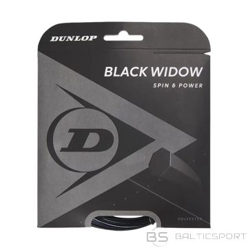 Strings for tennis racket DUNLOP BLACK WIDOW 17g/1.26mm 12m