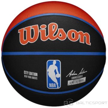 Wilson NBA komandas pilsētas kolekcionārs Ņujorkas Knicks Ball WZ4016420ID basketbols (7)