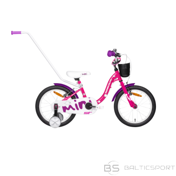 Bērnu velosipēds TABOU Mini ST, 16'' rozā-balts