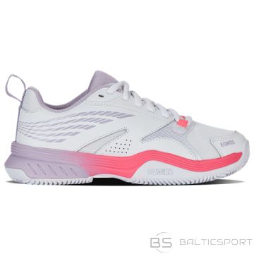 Tennis shoes for ladies K-SWISS SPEEDEX CLAY white/orchid petal EU40