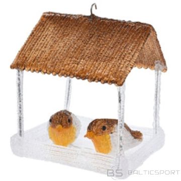 Christmas Decoration BIRD HOUSE LED DECORATION 185X165X230MM BROWN