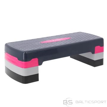 Stepa Sols /HMS AS002 AEROBIC STEP (rozā — pelēks)