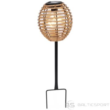 Progarden BRŪNA ROTANGA SAULES ENERĢIJAS BUMBIŅU LAMPA (N/A)