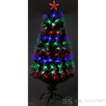 Christmas Decoration DEKORATĪVĀ ŠĶIEDRVES OPTISKĀ ZIEMASSVĒTKU EGLĪTE DAUDZKRĀSU 120CM
