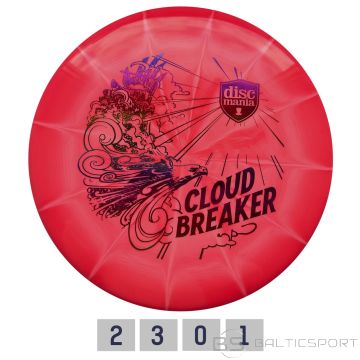 Discgolf DISCMANIA Putter LUX VAPOR Cloud Breaker April Jewels Blue/White 2/3/0/1