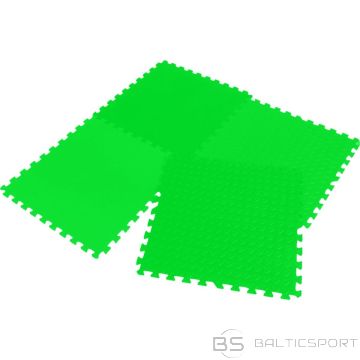 EVA Puzzle Mat 60x60 cm, 4 pcs, 12 mm, Green, Enero