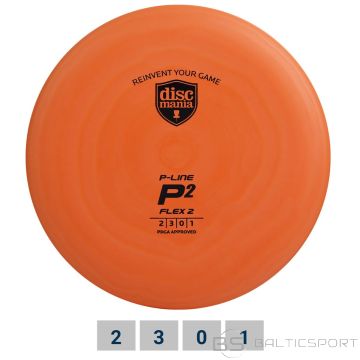 Discgolf DISCMANIA Putter P-LINE FLEX P2 Orange 2/3/0/1