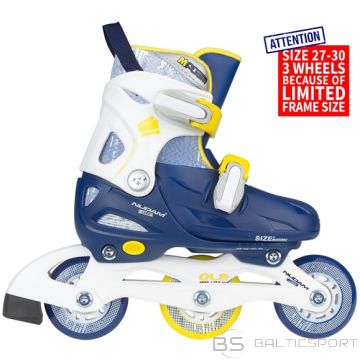 Bērnu regulējamās skrituļslidas Schreuderssport Skates NIJDAM 52SJ 27/30 navy blue/white/orange