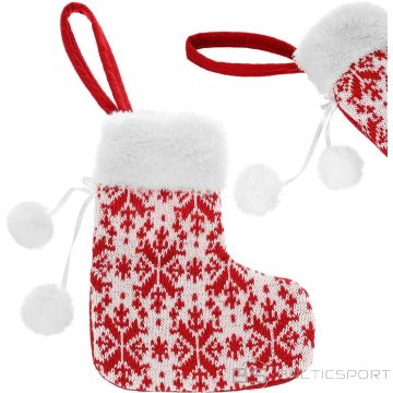 Saska Garden SOCK PENDANT FOR GIFTS, WHITE 16x19CM