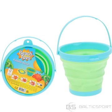 Probeach СКЛАДНОЕ ВЕДРО ДЛЯ ПЕСКА, КРУГЛОЕ, ЗЕЛЕНОЕ
