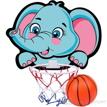 Eddy Toys BASKETBALL BACKBOARD 40x30CM WITH ELEPHANT BALL