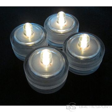 LED Tējassveces 4gab. silti baltas ar baterijām