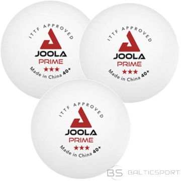 Joola PRIME TABLE TENNIS BALLS, 3 PCS, WHITE