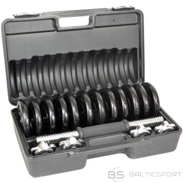 Enero Čuguna hanteles 15 kg (2 x 7,5 kg) ar piemērotu koferi (-)