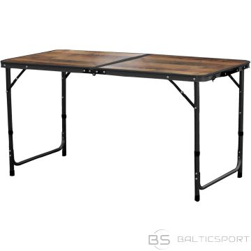 Enero Camp TŪRISTU SALOKAMAIS KEMPINGA GALDS 120X60X70/62/55CM KOKS