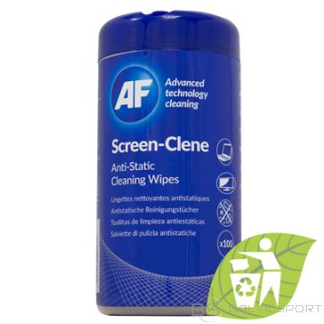 Screen-Clene TFT/LCD- Tub of screen cleaning wipes 100psc ECO AF