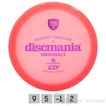 Discgolf DISCMANIA Distance Driver CD1 COLOR GLOW Red 9/5/-1/2