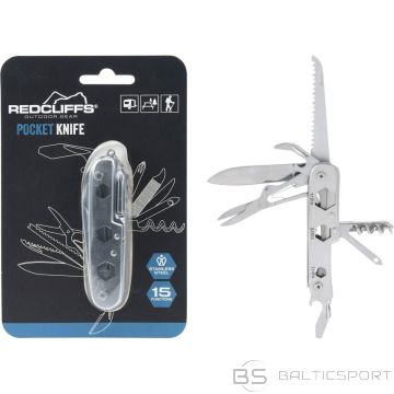 Redcliffs SURVIVAL SET TOURIST POCKET KNIFE 15in1 SILVER