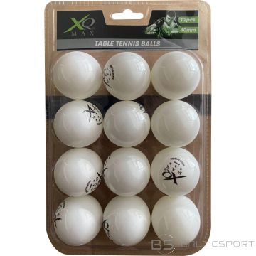 Xqmax TABLE TENNIS BALLS 3 STARS 12PCS WHITE