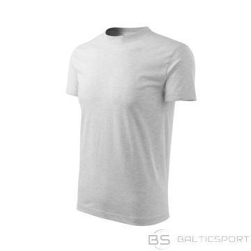 T-shirt Malfini Basic Jr MLI-13803 light gray melange (122 cm/6 lat)