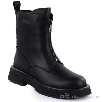 GOE Sieviešu ādas puszābaki, melni, SS2N4145 (36)