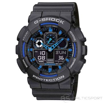 Casio Мужские часы G-SHOCK GA-100-1A2ER + коробка (нет в наличии)