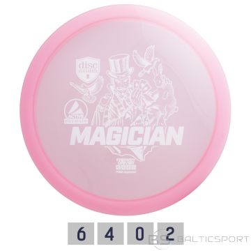 Диск для гольфа DISCMANIA Fairway Driver PREMIUM MAGICIAN 6/4/0/2 Розовый