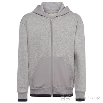 Adidas Flīsa pilns rāvējslēdzējs Hoody Jr. IC5008 / pelēks / 152 cm