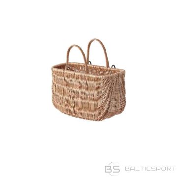 Luggage frame basket BASIL SWING, braided, light brown