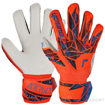 Reusch Attrakt Solid Finger Support Junior Gloves 54 72 510 2290 / orange / 6