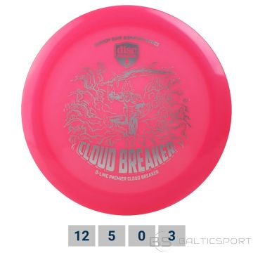 Discgolf DISCMANIA Distance Driver Q-LINE PREMIER Cloudbreaker Gannon Buhr Signature Pink 12/5/0/3