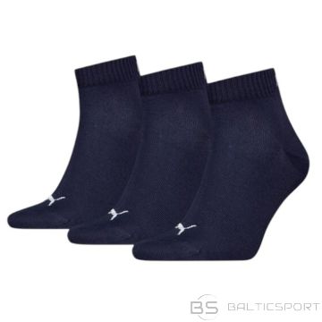 Puma Quarter Plain Socks 3 Pairs 938589-10 / Navy Blue / 35-38