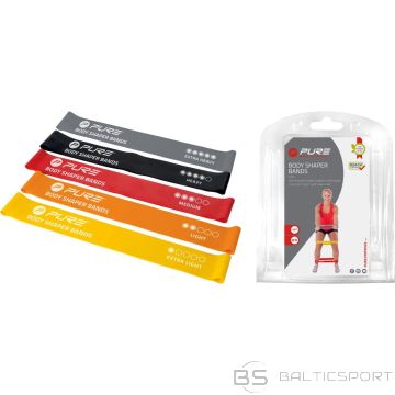 Pure 2 Improve FITNESS CROSSFIT MINI BAND EXERCISE GUIDE SET 5 PCS