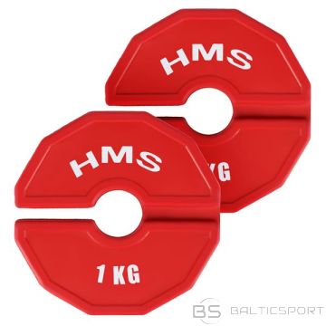 HMS TSN100 PLĀKSNE SPĒKA UN FITNESA TRENIŅU PĀRKĀJUMA VEIDS 2 x 1 KG