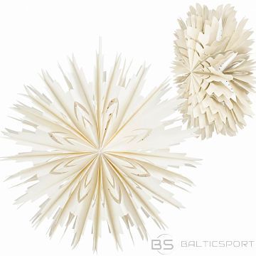 Edelman MICA Papīra piekarināmais sniegpārslas rotājums, 50 cm, balts