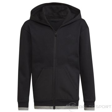 Adidas Fleece Full-Zip Hoody Jr HN6182 / melns / 152 cm