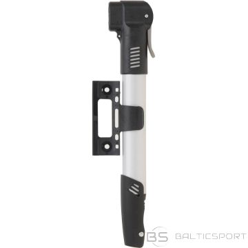 Enero ВЕЛОСИПЕДНЫЙ НАСОС MINI ALU XQMAX — СЕРЕБРЯНЫЙ