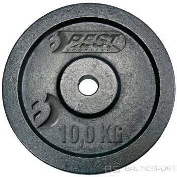 Best Sporting MELNĀ ČUGUNA SVARS 10 KG, diametrs 30 mm