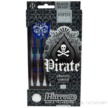 Дротики Softip HARROWS PIRATE 3x18gK синий