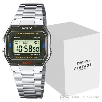 Casio A163WA-1QES unisex pulkstenis + KASTE (nav pieejams)
