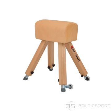 Vingrošanas buks ar koka kājām un dabīgo ādu (90-140 cm)