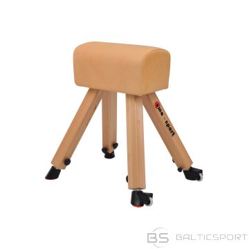 Vingrošanas buks ar koka kājām un dabīgo ādu, Vulkollan (90-140 cm)