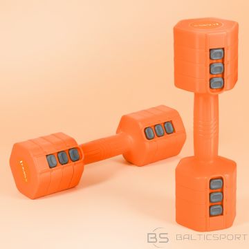 HMS HL03 Regulējamas hanteles oranžas 2 x 2,5 kg