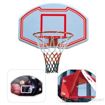 Basketbola vairogs ar stīpu 90 x 60 cm