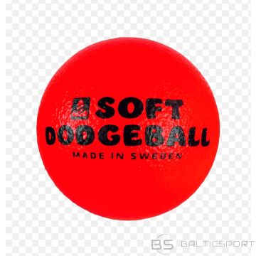 Mīksta putu bumba  ar pārklājumu 15cmSoft Dodgeball -Sarkans