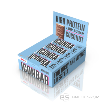 ICONBAR Kokosriekstu vai šokolādes Proteīna batoniņš 45g ICONFIT  / ICONBAR protein bar 45g Iconfit